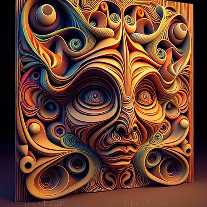 3D model psychedelic (STL)